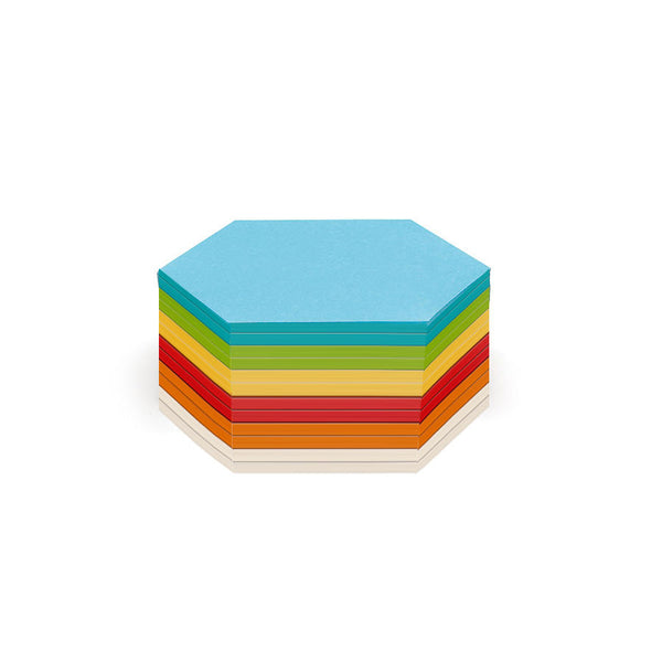 300 Hexagonal Stick-It Cards: assorted